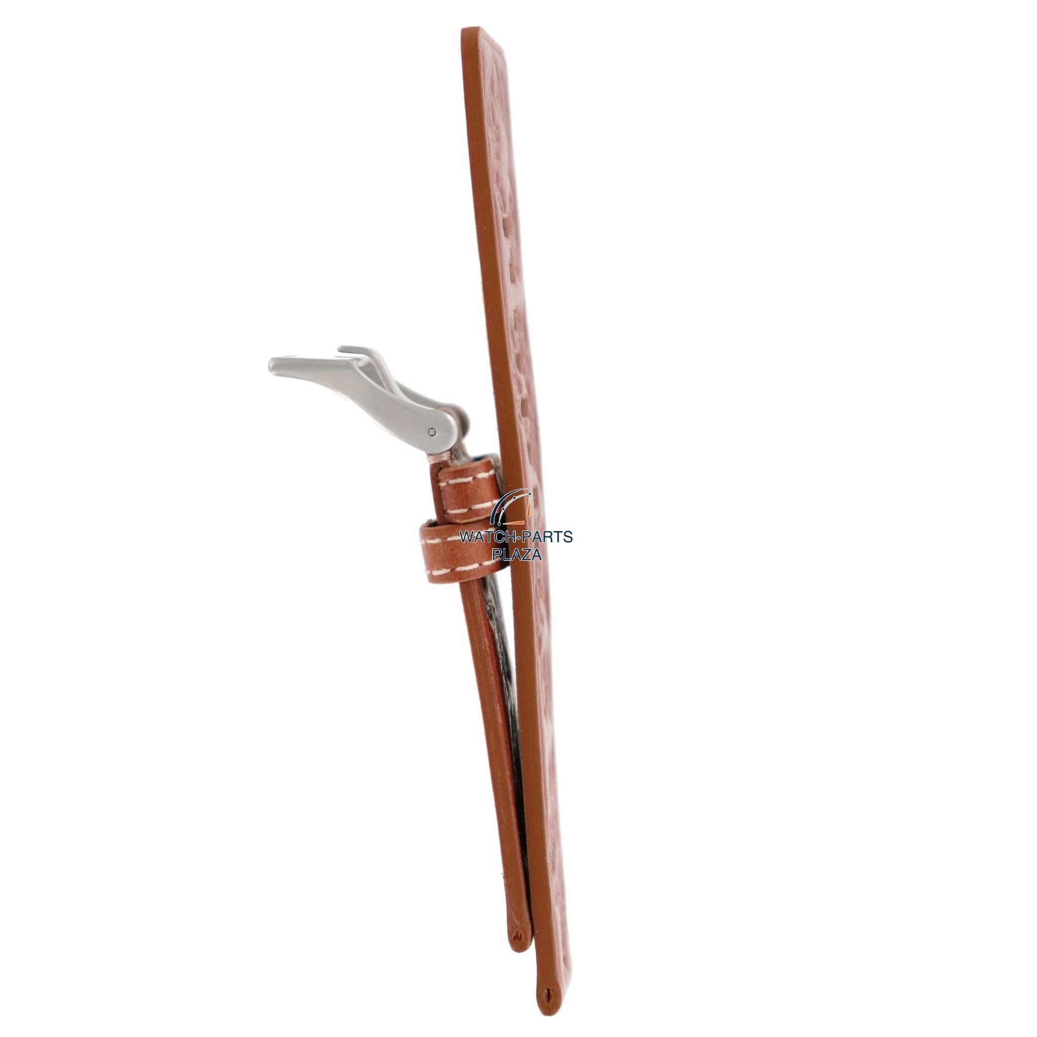 Watch Band Diesel DZ2137 light brown leather strap 26mm original - Watch Plaza