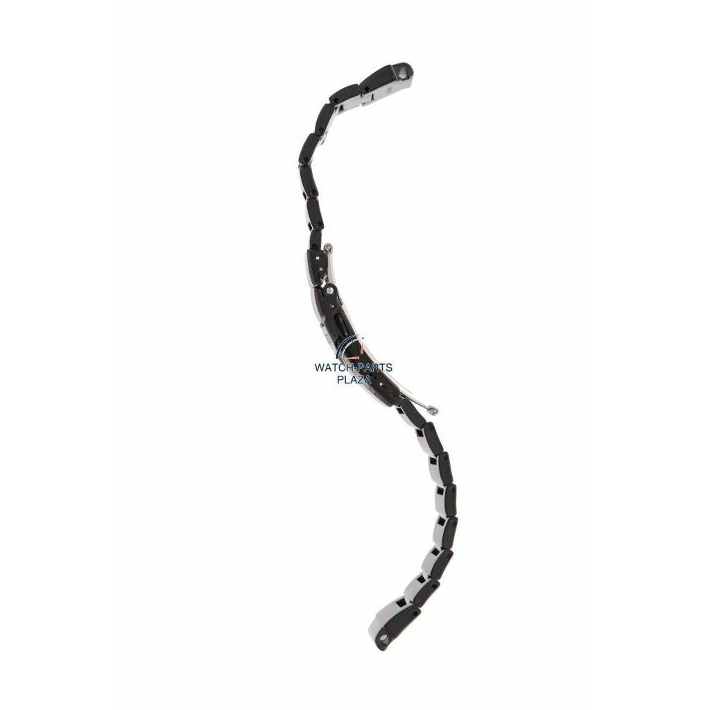 Watch Band for Seiko Monster 20mm black PVD Steel Bracelet 49X8 GGZ 4R36, 7S26 & 7S36 - Watch Plaza