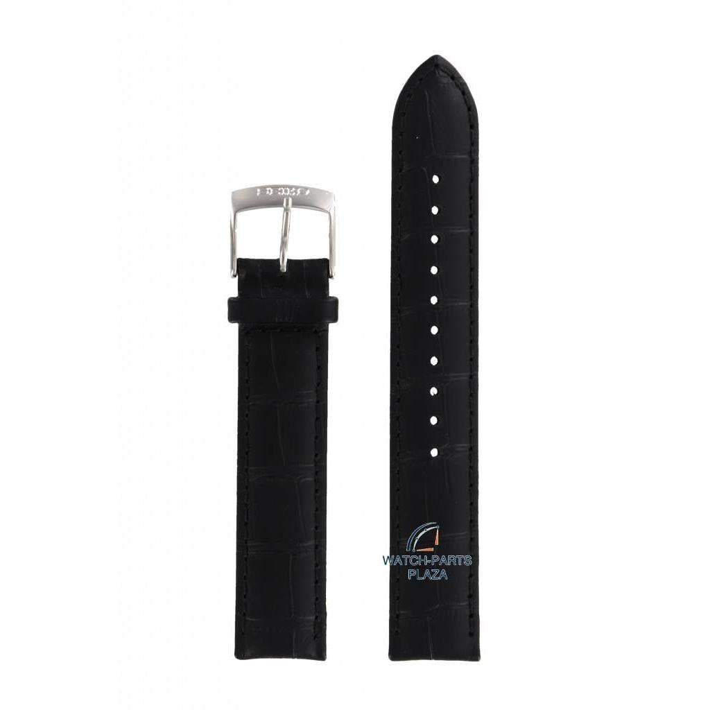 Watch Band for Seiko SGEF87 Black Leather 7N42 - 0FG0 Strap L07K H 18 mm - Watch Plaza