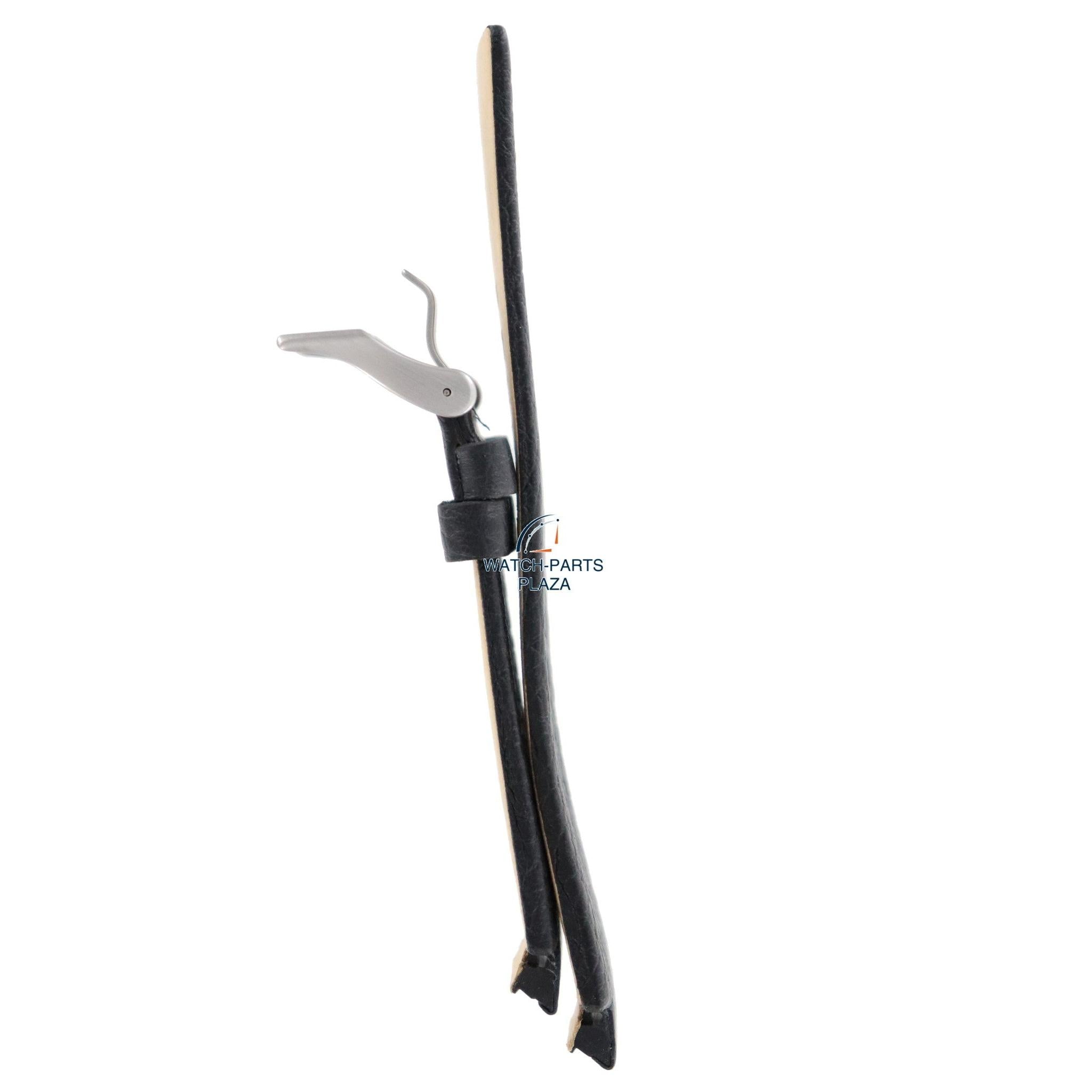 Watch Strap Diesel DZ1089 & DZ1091 & DZ1186 Cliffhanger black leather band 18mm - Watch Plaza