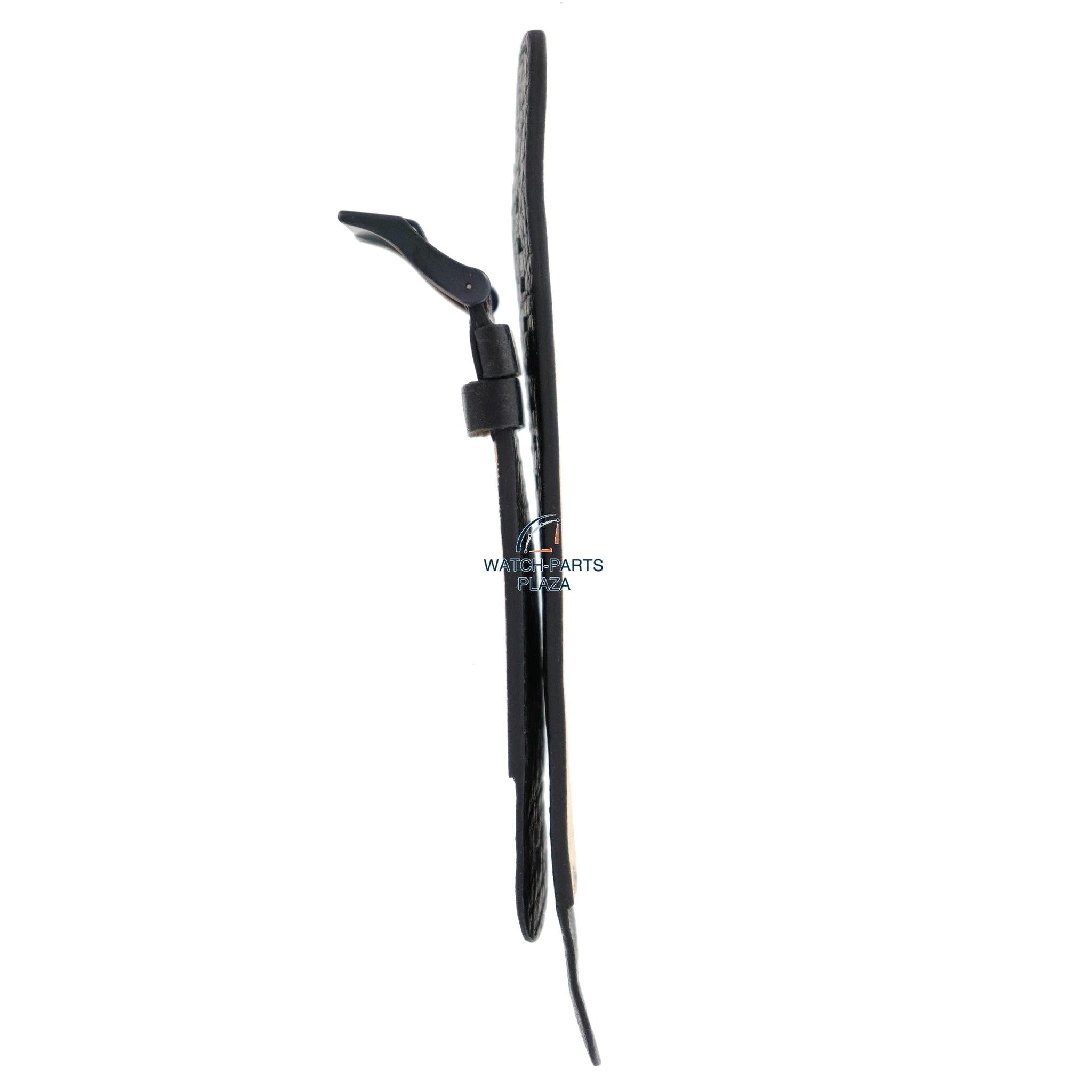 Watch Strap Diesel DZ2053 black genuine leather band 22mm original - Watch Plaza