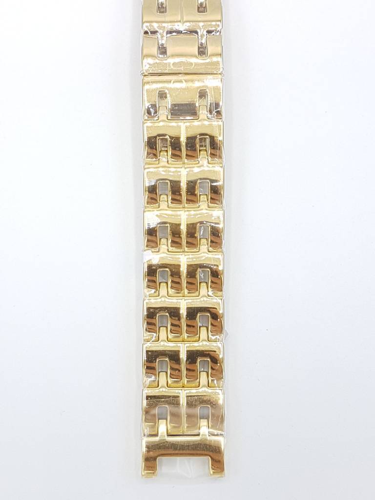 Watch Strap GC 34000G1 gold steel bracelet 18mm doublé watch band original - Watch Plaza