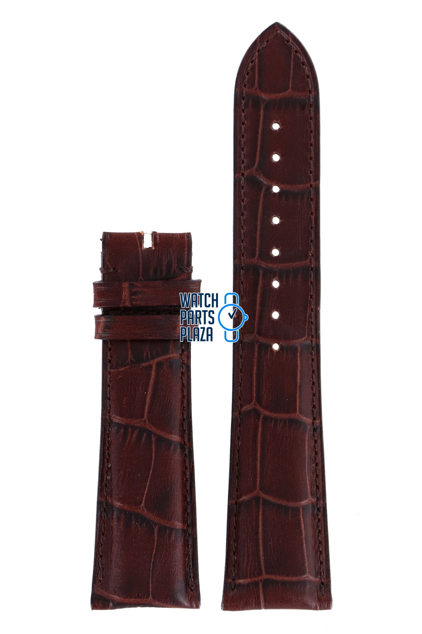 Zodiac ZO2703 Watch Band ZO - 2703 Brown Leather 22 mm - Watch Plaza