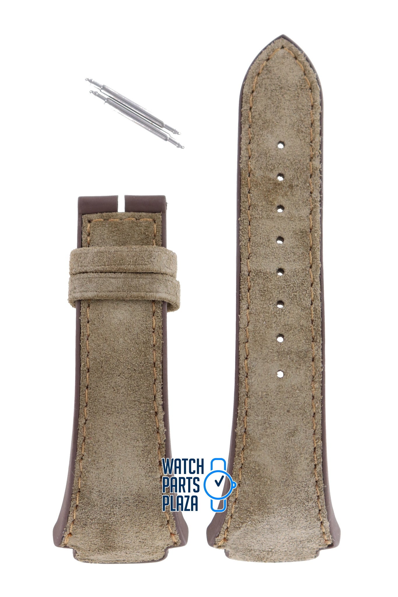 Zodiac ZO4105 Watch Band ZO - 4105 Beige Leather 20 mm Ambassadeur - Watch Plaza