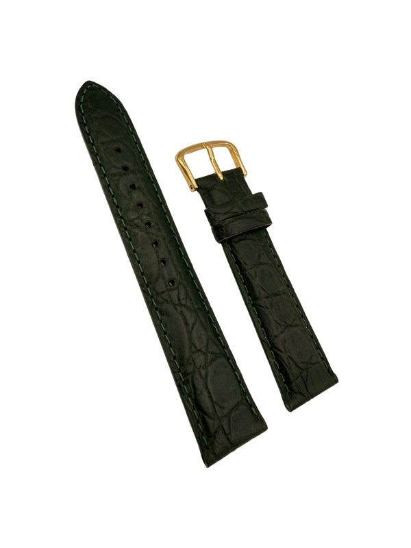Watch Band Seiko 7T32-6B40 Green Leather Strap 19mm SDW746 - 4ER7KB