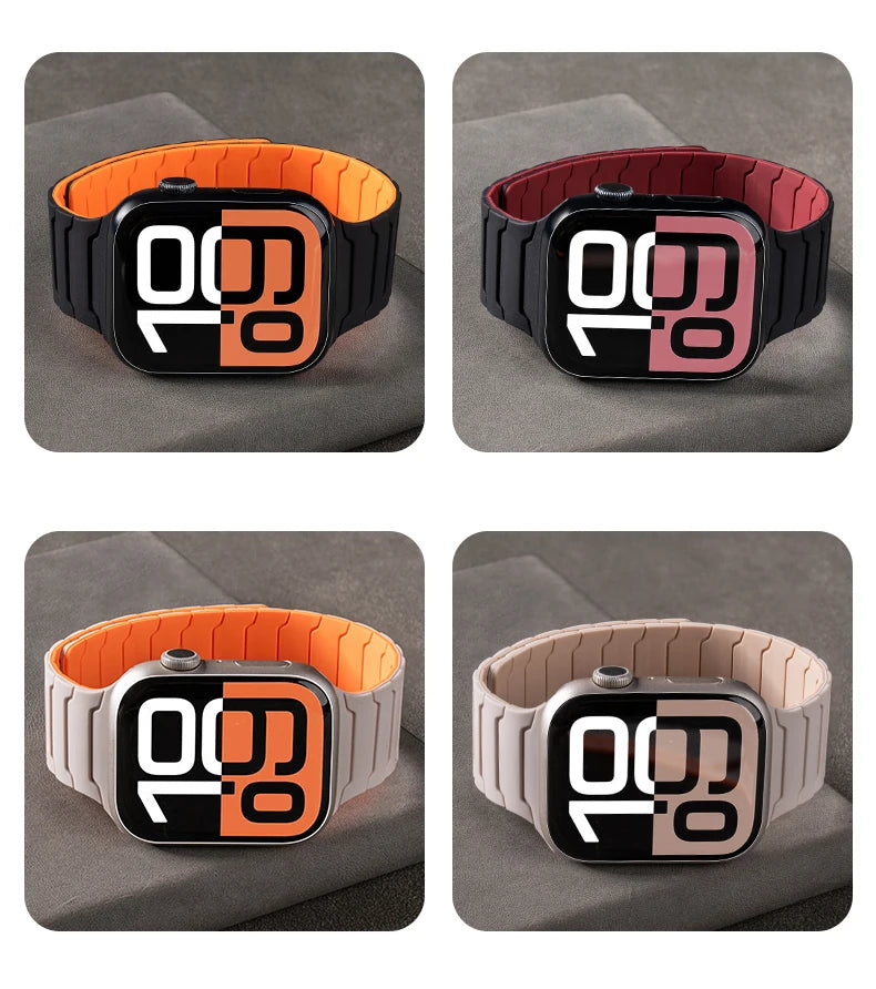 Apple Watch Magnetic Silicone Band – Series 11, 10, 9, 8, SE & Ultra (38–49mm) - 2