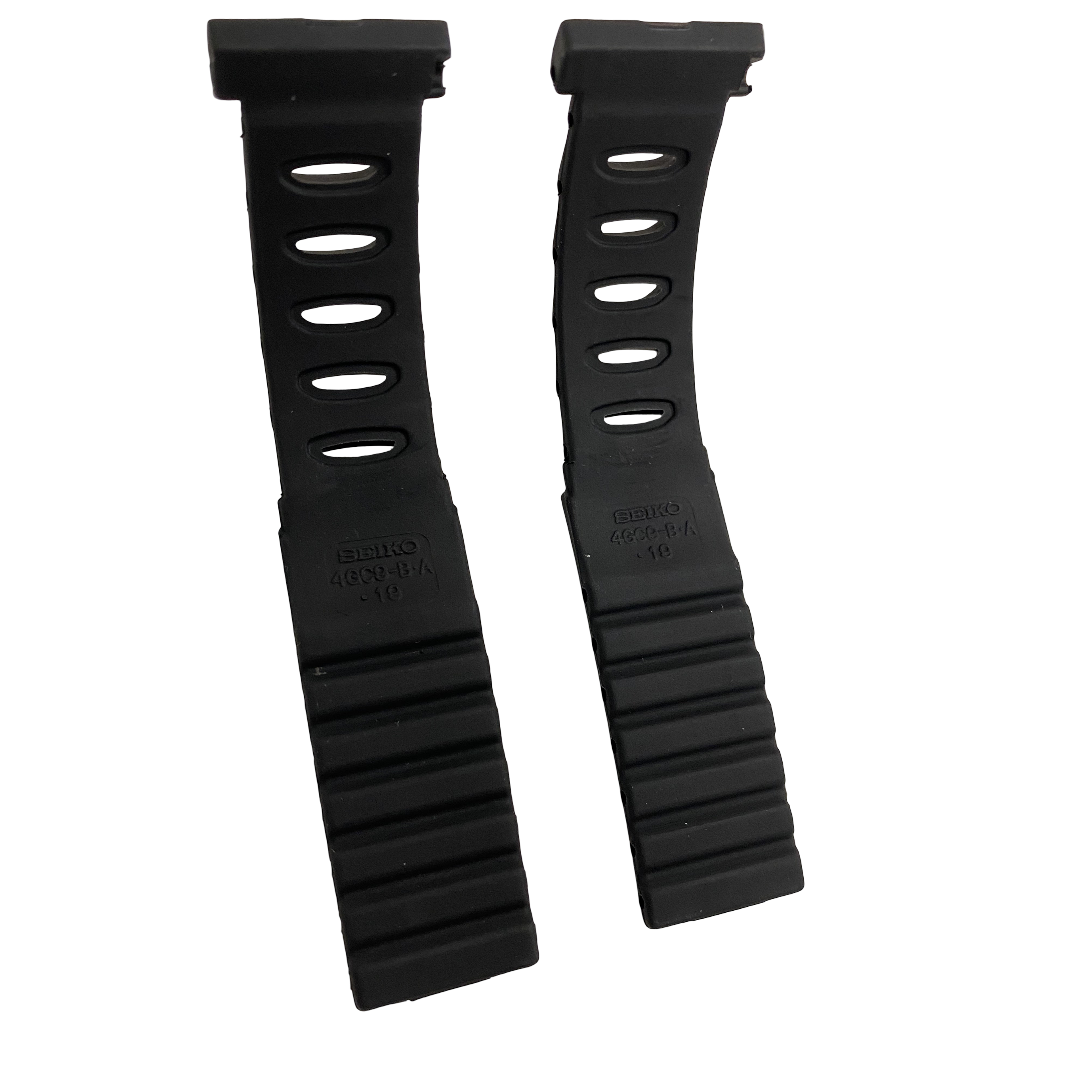 Seiko Arctura Rubber Watchband 5M42-0E30 5M42-0E39 Strap Replacement 4GC9-B.A 19