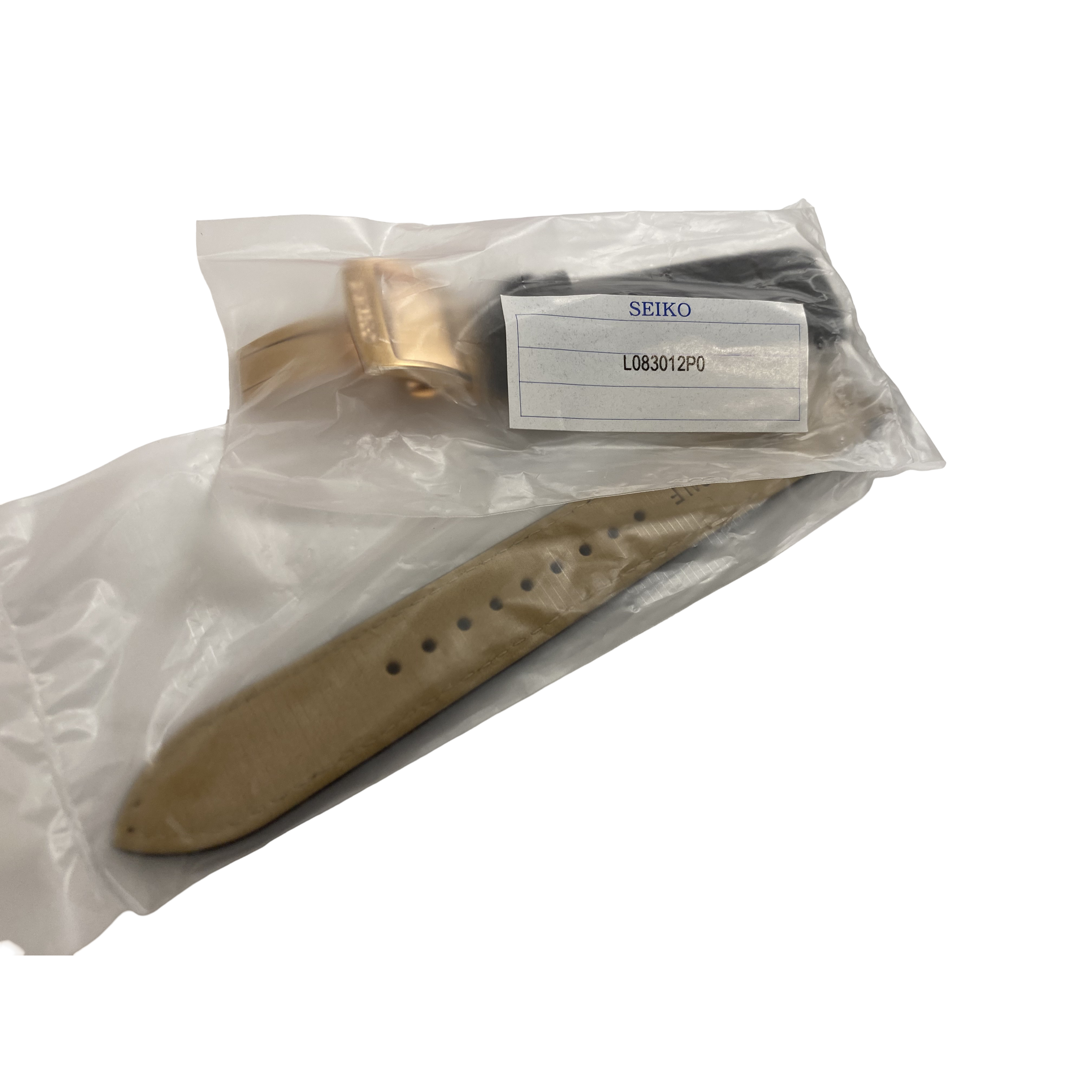 Watch Band Seiko Premier Kinetic  SRX008P1 Brown Strap 5D88-0AD0 Rosé Clasp - Direct Drive