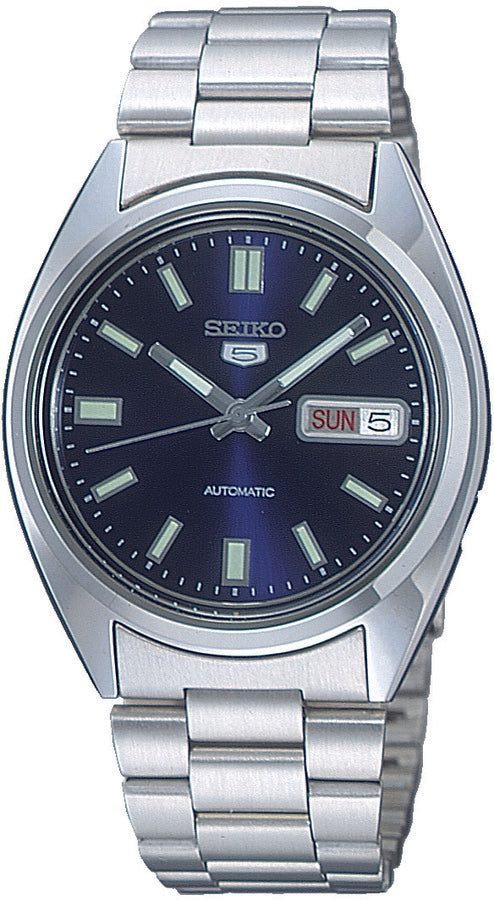 Seiko SNXS77 Automatic Watch 38mm Blue Stainless Steel