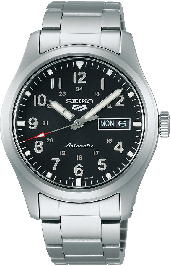 Seiko 5 Sports SRPG27K1 Field Watch Automatic | Black Dial | 4R36-07G0 | 39.4mm