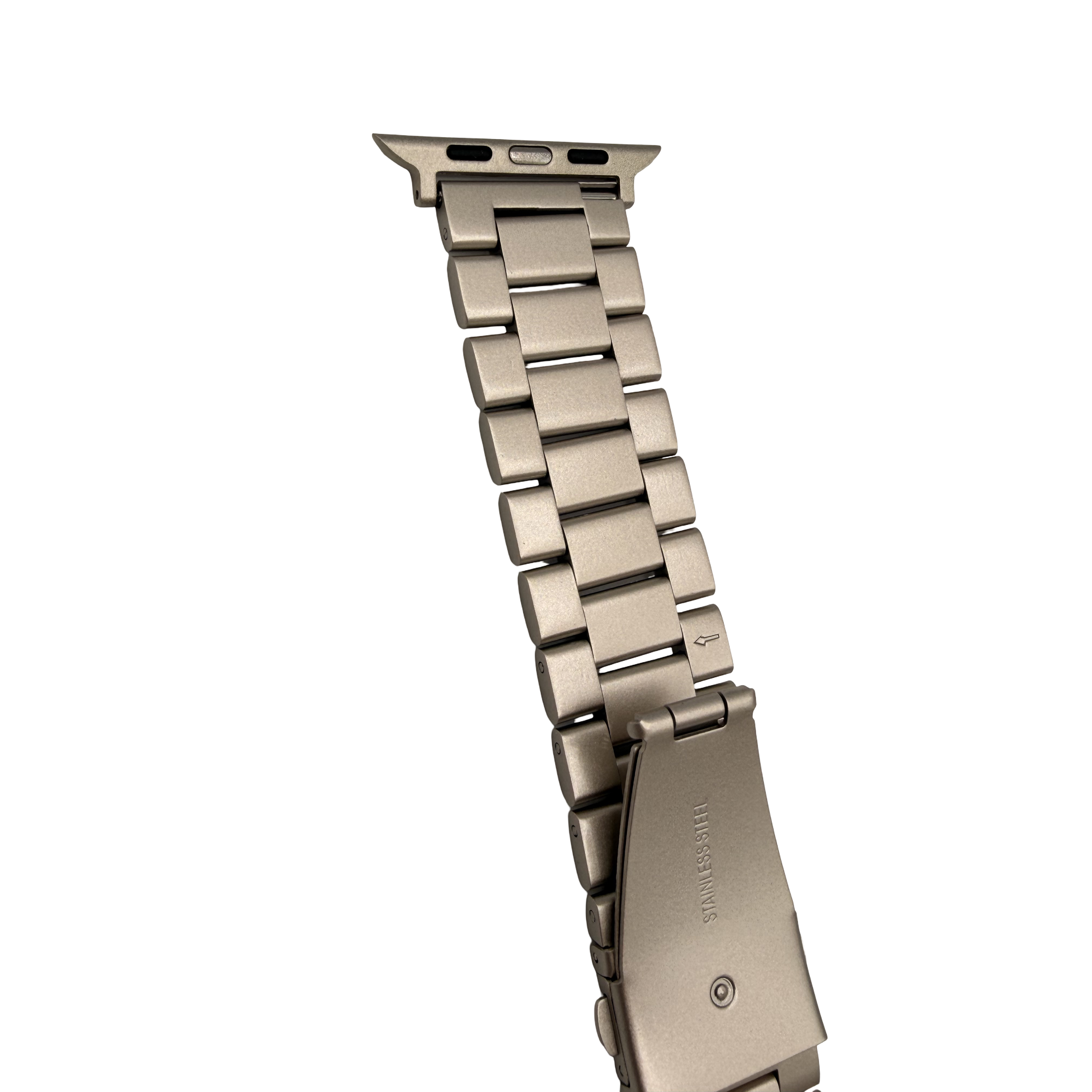 Apple Watch Band Starlight Stainless Steel – Series 11, 10, 9, 8, SE & Ultra