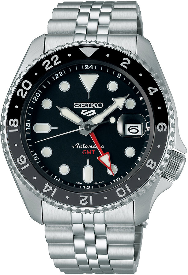 Seiko SSK001 GMT Automatic Watch Black – Seiko 5 Sports