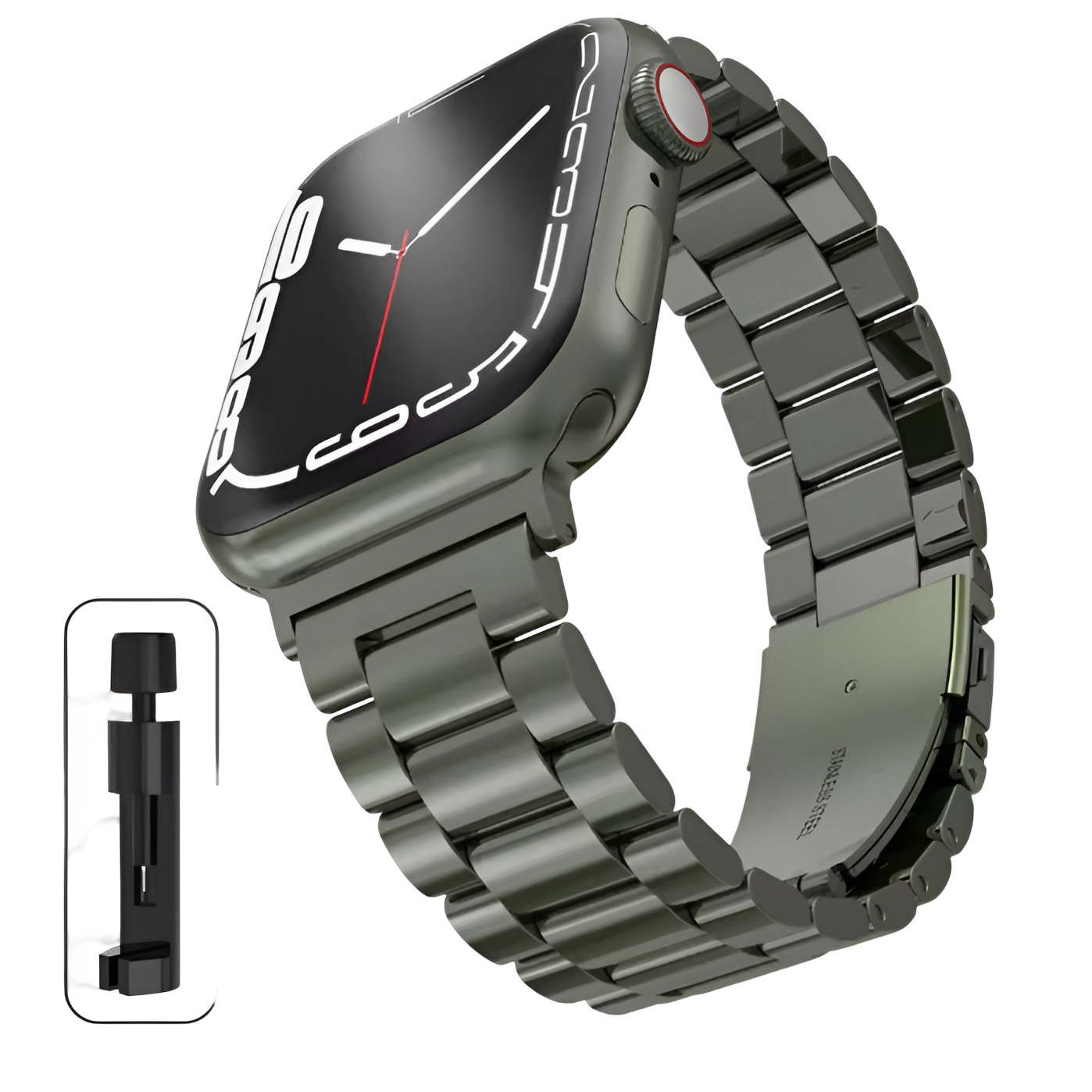 Apple Watch Band Stainless Steel – Series 11, 10, 9, 8, 7 SE, SE2 & Ultra