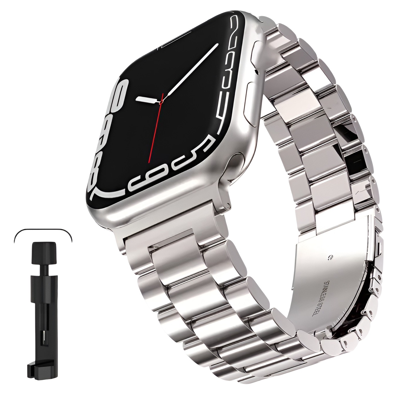 Apple Watch Band Stainless Steel – Series 11, 10, 9, 8, 7 SE, SE2 & Ultra