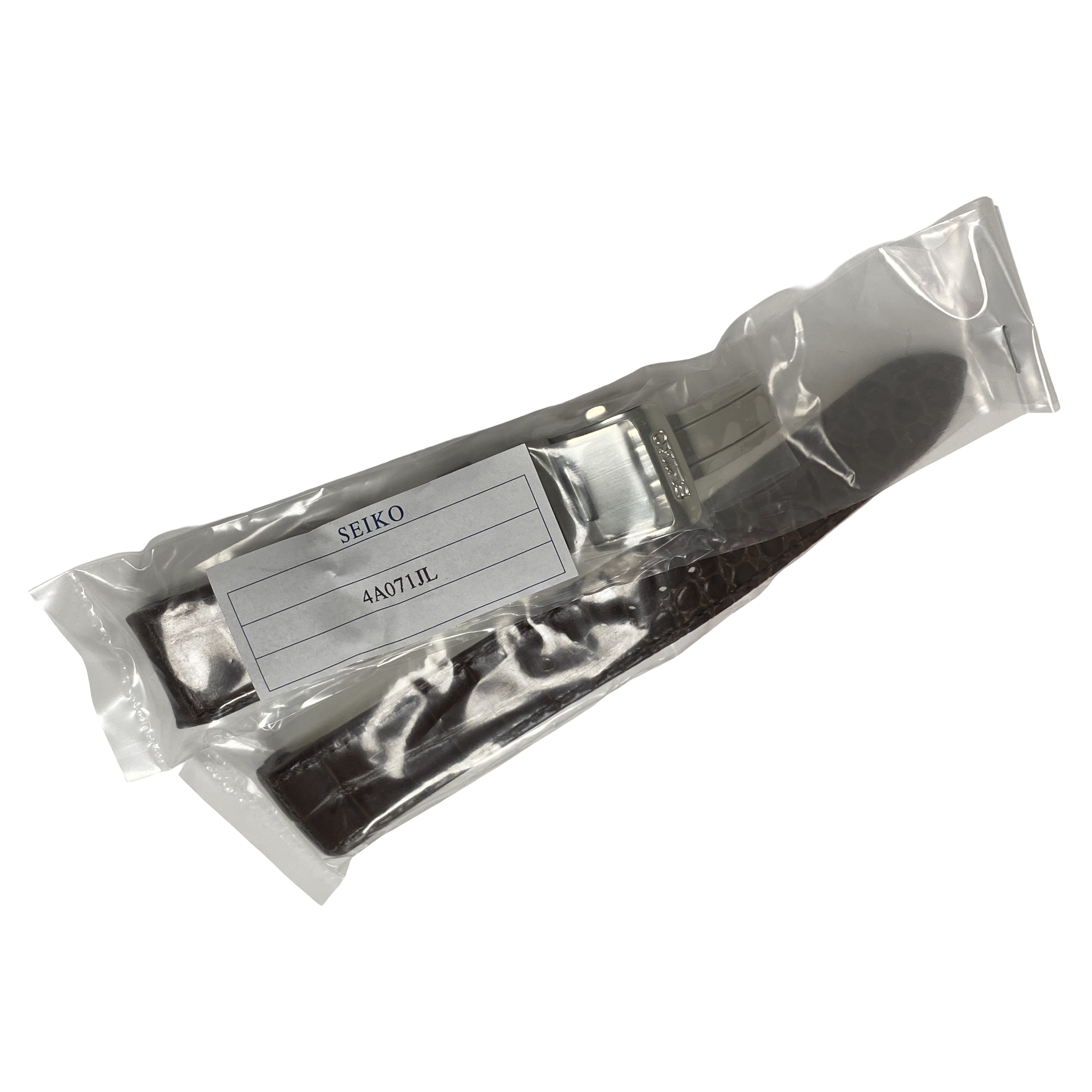 Watch Band Seiko 4A071 Premier Kinetic Perpetual Calendar SNP025 / SNP023 Brown Leather Strap 7D56-0AA0 21mm