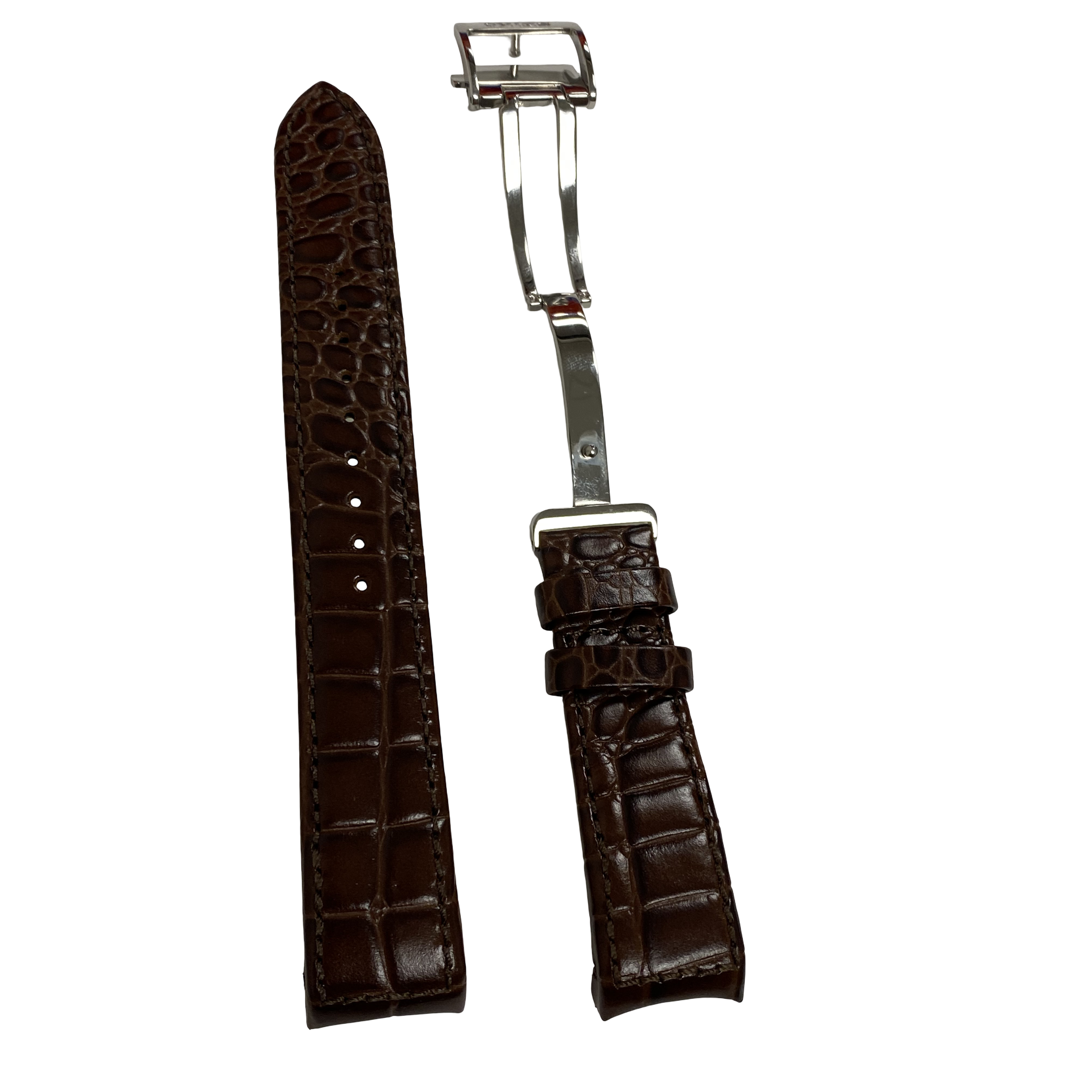 Watch Band Seiko 4A071 Premier Kinetic Perpetual Calendar SNP025 / SNP023 Brown Leather Strap 7D56-0AA0 21mm