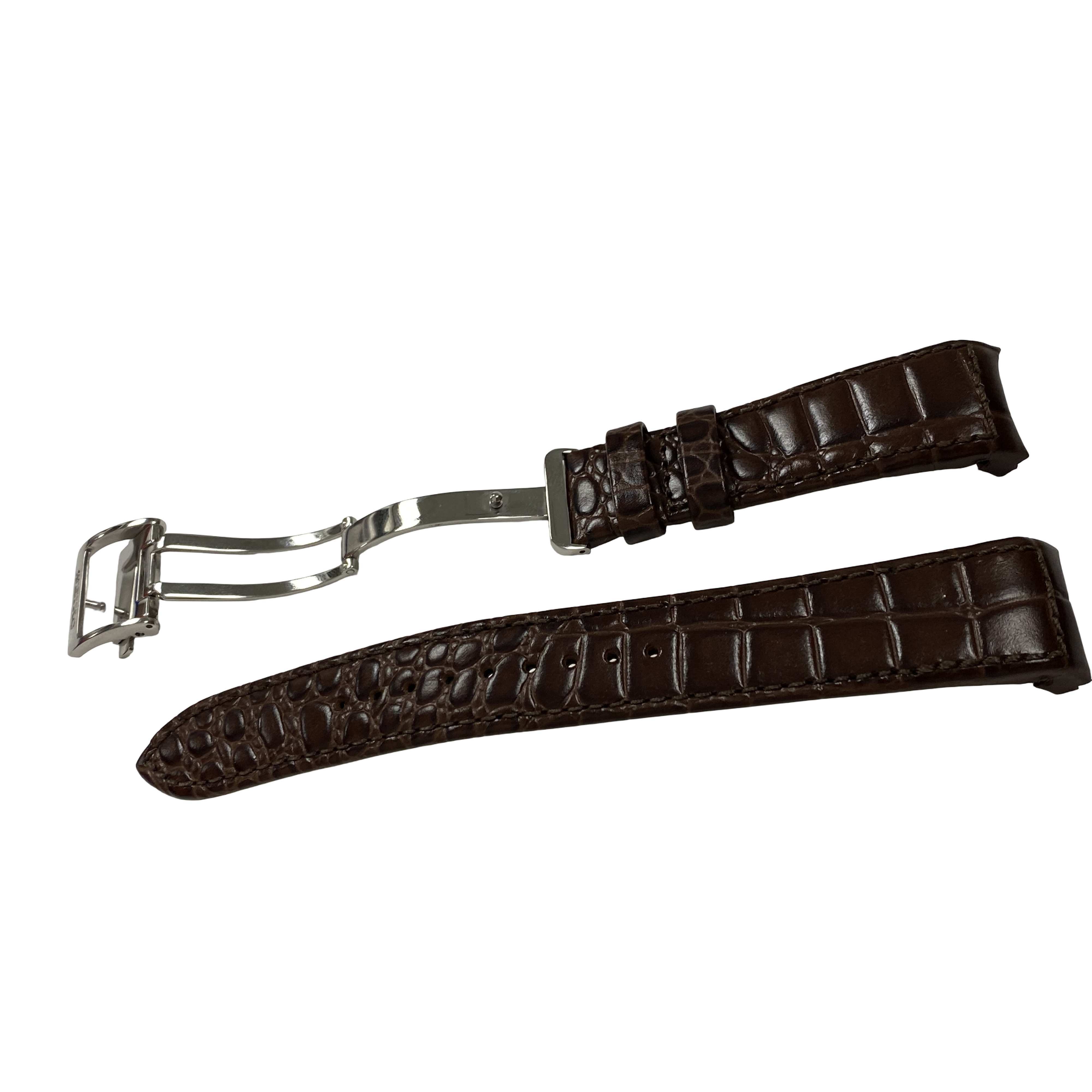 Watch Band Seiko 4A071 Premier Kinetic Perpetual Calendar SNP025 / SNP023 Brown Leather Strap 7D56-0AA0 21mm