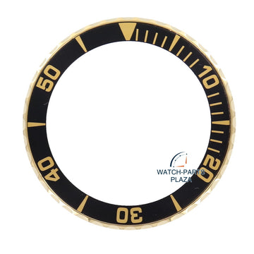 Bezel Seiko 5 Sports Sea Urchin SNZF22 black & gold 7S36 - 03C0 original - Watch Plaza