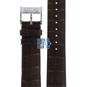 Burberry BU1202 Watch Band BU - 1202 Brown Leather 20 mm - Watch Plaza