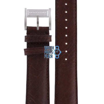 Burberry BU1602 Watch Band BU - 1602 Brown Leather 20 mm Heritage - Watch Plaza