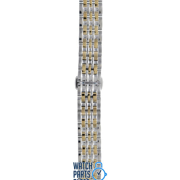 Burberry BU2017 Watch Band BU - 2017 Two - Tone / Dual - Tone Stainless Steel 14 mm Classic - Watch Plaza