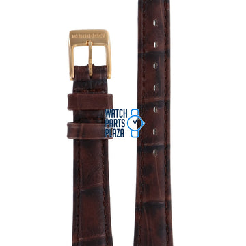 Burberry BU4557 Watch Band BU - 4557 - BROWN Brown Leather 13 mm - Watch Plaza