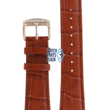 Citizen AO9003 - 08E Watch Band 59 - S52479 Brown Leather 22 mm Eco - Drive - Watch Plaza