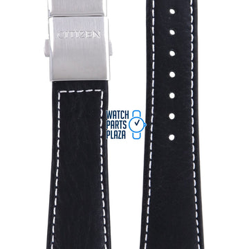Citizen AS4020 - 44H Sky Watch Band 59 - S52166 Black Leather 23 mm Promaster - Watch Plaza