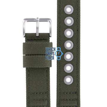 Citizen AT0200 - 05E Watch Band 59 - S52138 Green Leather & Textile 20 mm Eco - Drive - Watch Plaza