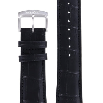 Citizen AT1180 - 05E - S074932 Watch Band 59 - S52313 Black Leather 23 mm Eco - Drive - Watch Plaza