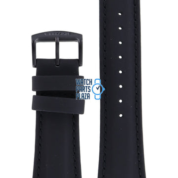 Citizen AW1135 - 01E Watch Band 59 - S52588 Black Leather 10 mm Eco - Drive - Watch Plaza