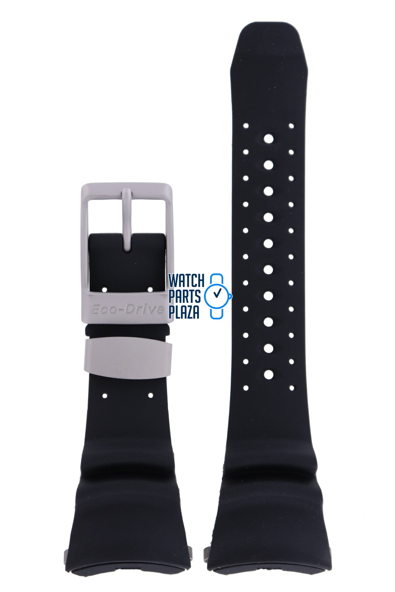 Citizen BJ8040, BJ8041 & BJ8049 Ecozilla Watch Band 59 - S50393 Black Silicone 32 mm Eco - Drive - Watch Plaza