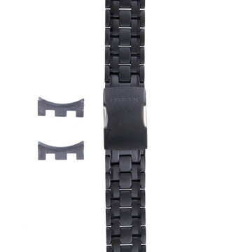 Citizen BL5405 - 59E & JY8035 - 55E Watch Band 59 - S05411 Black Stainless Steel 23 mm Eco - Drive - Watch Plaza