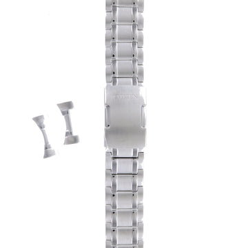 Citizen BL5470, BL5510, BL5511 & CA4358 Perpetual Calendar Watch Band 59 - S04876 Grey Stainless Steel 22 mm Eco - Drive - Watch Plaza
