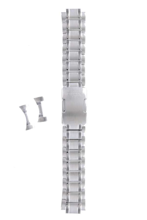 Citizen BL5470, BL5510, BL5511 & CA4358 Perpetual Calendar Watch Band 59 - S04876 Grey Stainless Steel 22 mm Eco - Drive - Watch Plaza
