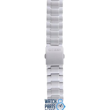 Citizen BM7080, BM7081, CA0020, CA0021 & CA0024 Watch Band 59 - S04255 Grey Stainless Steel 22 mm Eco - Drive - Watch Plaza