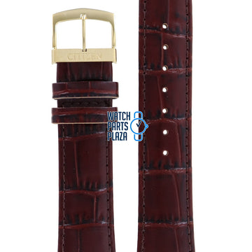 Citizen BM8243 - 05A, BM8243 - 05E Watch Band 59 - S51938 Brown Leather 20 mm Eco - Drive - Watch Plaza