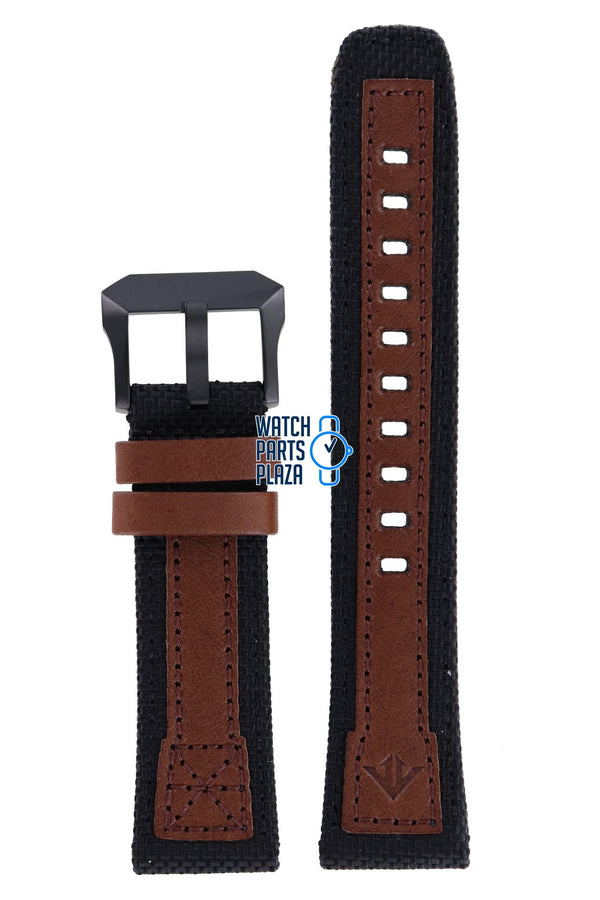 Citizen BN4049 - 11E Altichron Watch Band 59 - R50536 Brown Leather & Textile 22 mm Promaster - Watch Plaza
