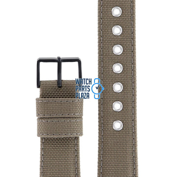 Citizen BV1085 - 31E Chandler Watch Band 59 - S52763 Brown Leather & Textile 22 mm Eco - Drive - Watch Plaza