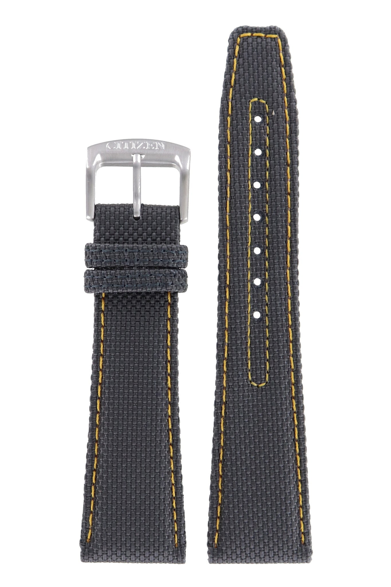 Citizen CA0130 - 23A Solar Watch Band 59 - S52252 Grey Leather 22 mm Eco - Drive - Watch Plaza