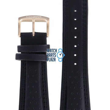 Citizen CA0313 - 07E Watch Band 59 - S52415 Black Leather 16 mm Eco - Drive - Watch Plaza
