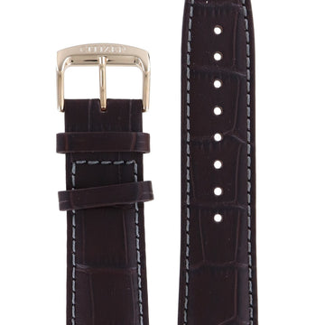 Citizen CA0693 - 12A Aviator S113601 Watch Band 59 - S53862 Dark Brown Leather 22 mm Eco - Drive - Watch Plaza