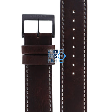 Citizen CA4215 - 04W Watch Band 59 - S53141 Brown Leather 22 mm Eco - Drive - Watch Plaza
