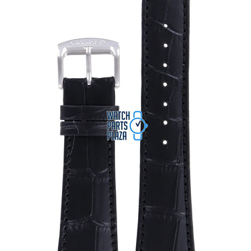 Citizen CB0010 & CB0011 Watch Band 59 - S52103 Black Leather 23 mm Eco - Drive - Watch Plaza