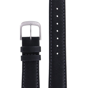 Citizen FE6150 - 18A Super Titanium Watch Band 59 - S54281 Black Leather 18 mm Eco - Drive - Watch Plaza