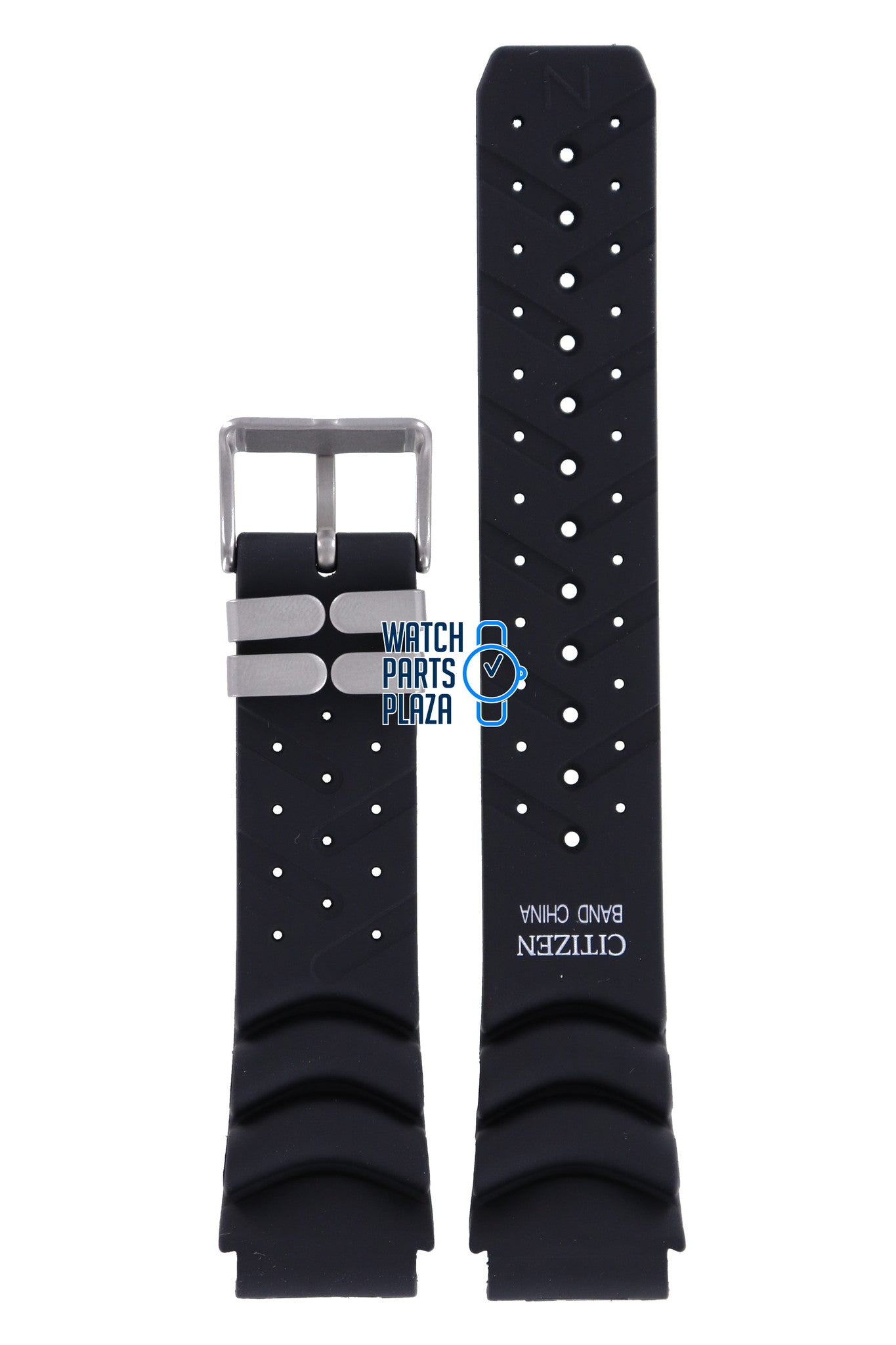 Citizen JP1010, JP1011 & JP1014 Aqualand Watch Band 59 - L7471 Black Silicone 20 mm Promaster - Watch Plaza
