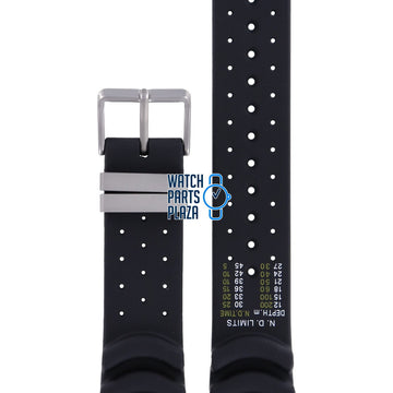 Citizen JP1010, JP1011 & JP1014 Aqualand Watch Band 59 - L7471 Black Silicone 20 mm Promaster - Watch Plaza