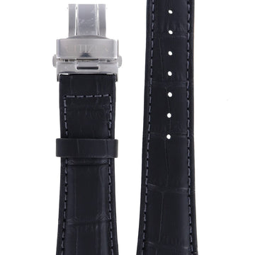 Citizen NP1000 - 04E & NP1005 - 01E Sapphire S062683 Watch Band 59 - S51899 Black Leather 22 mm Automatic - Watch Plaza