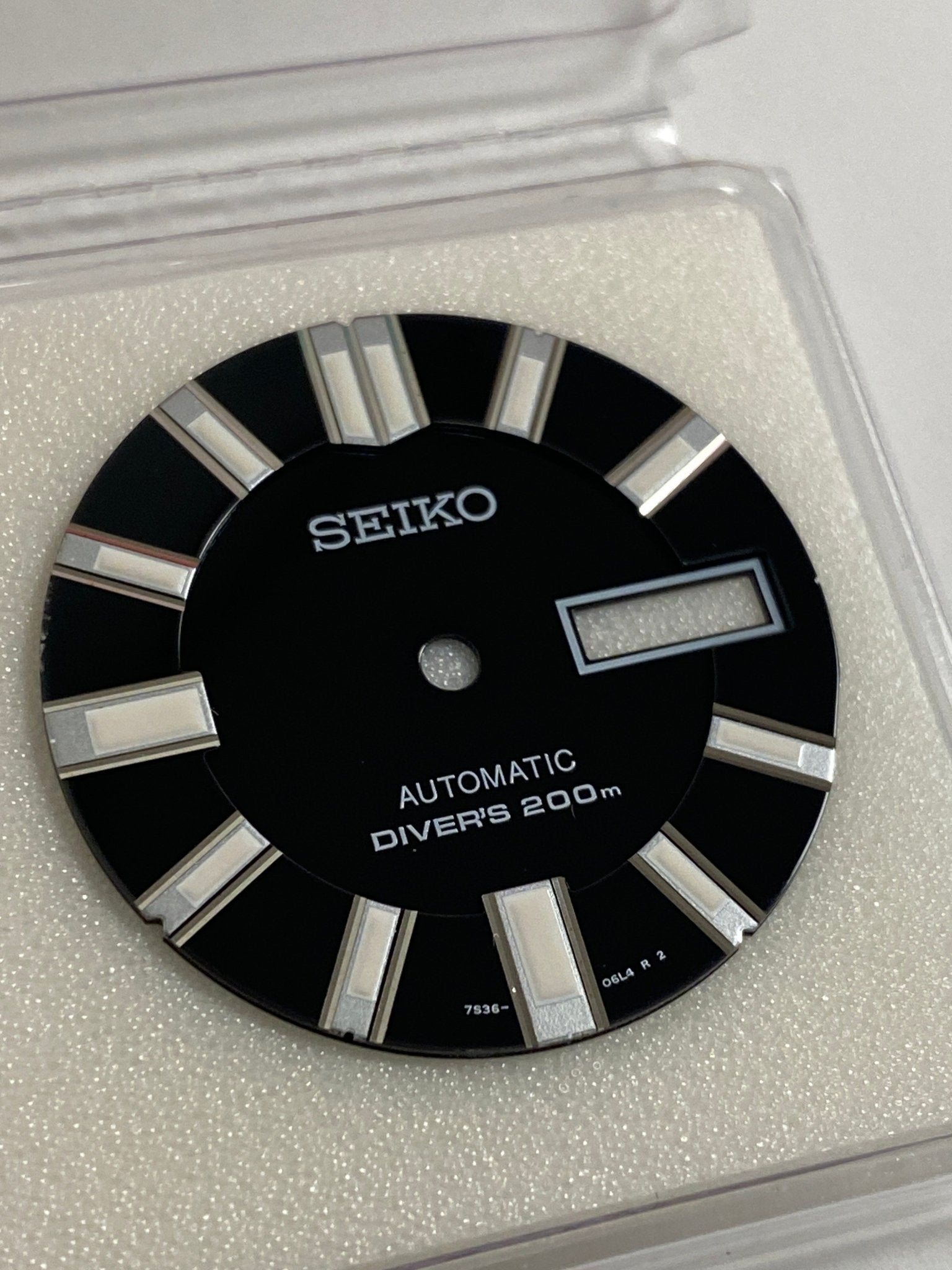 Dial Seiko SKZ325 Stargate Diver black SKZ327 Superior 7S36 - 04P0 Genuine - WatchPlaza