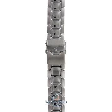 Festina BA03286 Watch band F16635, F16636 stainless steel grey 21 mm - Set / Schalke 04 - Watch Plaza